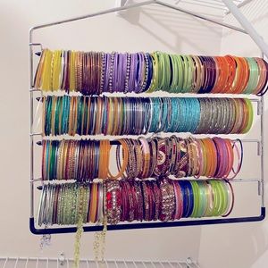 Full rack of Bangles in different colors